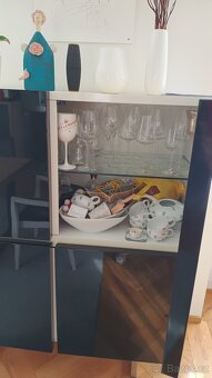 Italské židle-křesla, masiv-kůže-, stůl, komoda Calligaris - 3