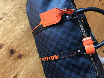 Louis Vuitton cestovní taška Keepall 55 1888 Race Damier Cob - 3