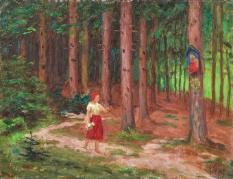 Bedřich Wachsmann ml. - Červená Karkulka - obraz - 3