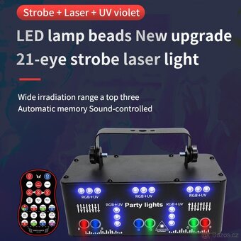 21 Eyes DMX Disco Party Light LED DJ stroboskop - 3