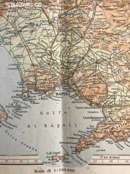 Historická motoristická mapa-Touring club Italiano - 3