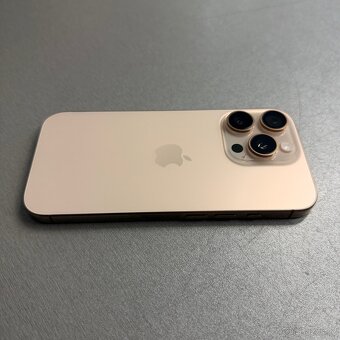 iPhone 16 Pro 256GB desert titan, pěkný stav, rok záruka - 3