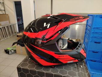 nová motokrosová MX přilba CMS XR-7 Raptor velikost L oranžo - 3