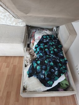 Gauč  pohovka rozkládací 3 místa s úložným prostorem - 3