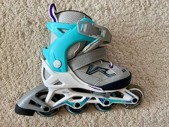 Dětské kolečkové brusle Oxelo + sada chráničů 2XS - 3