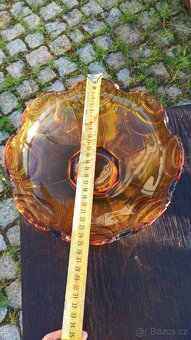 JOSEF INWALD ART DECO SKLENĚNÁ MÍSA - 3