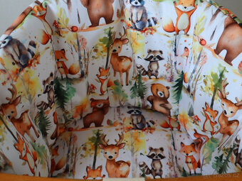 Vložka do dřevěné židličky se středovým popruhem - polyester - 3