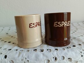 PÁROVÉ HRNÍČKY ESPRESSO - KERAMIKA - 0,7 dcl - 3