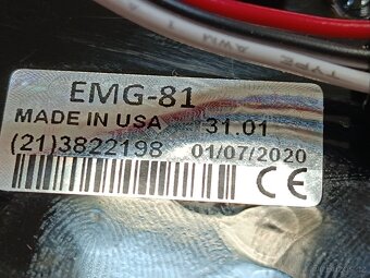 Prodám kytarový snímač EMG81_2020 - 3