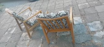 Retro křesla starožitné 2ks - 3