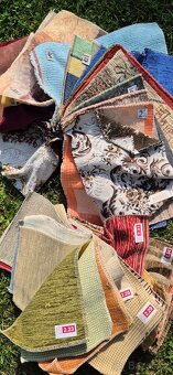Vzorky potahových látek na patchwork... - 3
