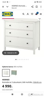 Prodám komodu IKEA HEMNES - 3