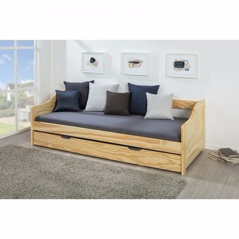 Jednolůžko dřevěná postel s přistýlkou LAURA - 3