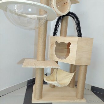 Škrabadlo pro kočky 159 cm, průměr sloupků 8 cm - nové - 3