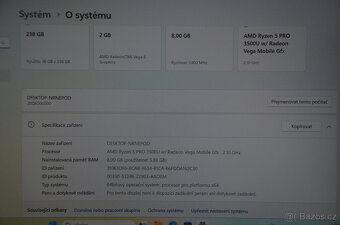 Lenovo TP T495s Ryzen5/8GB/SSD 256GB NVMe/záruka - 3