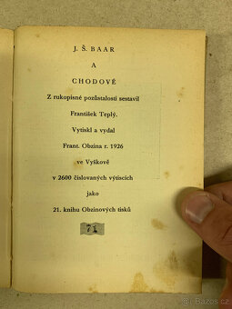 Kniha - J.Š. Baar a Chodové - 3