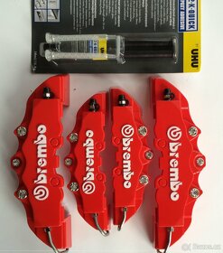 Brembo kryty na brzdy 4ks - červené - 3