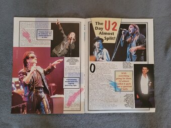 Prodám časopis o skupině U2 z roku 1993 a plakát - 3
