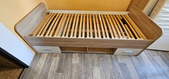Postel 90x200 cm vč. roštu a matrace. - 3