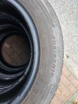 Letní pneu Dunlop, komplet kola plech Octavia, poklice Škoda - 3