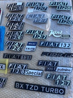 Znaky, štítky Fiat - 3