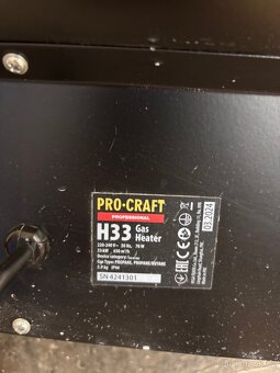 Plynové topidlo Procraft H33 - 3