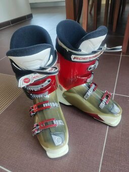 Sjezdové lyže Volki 150 cm, přeskáče Rossignol + hůlky - 3