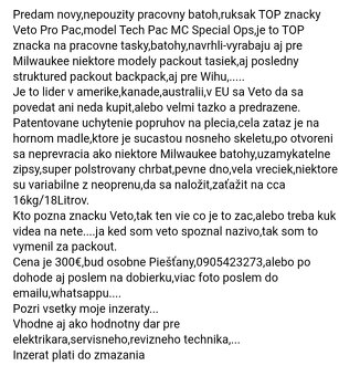 Veto Pro Pac tech pac mc special ops - 3