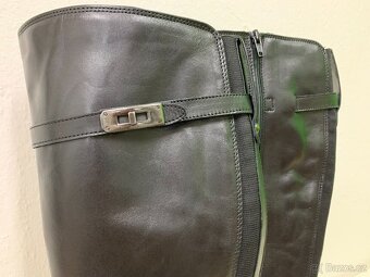 Dámské kožené kozačky Baťa - 3