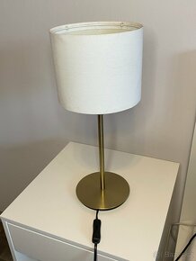 Bílá zlatá lampa IKEA RINGSTA / SKAFTET (vynikající stav) - 3