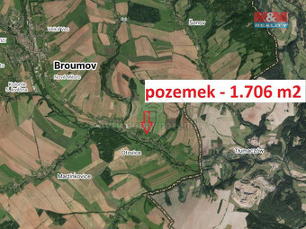 Prodej louky, 1706 m², Otovice - 3