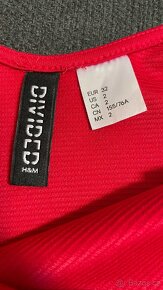 Prodám nádherné červené šaty H&M vel.32, top stav - jak nové - 3
