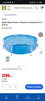 Prodám nový bazén nepoužitý kompletní balení. - 3