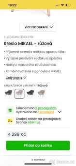 Predám krásne ružové kreslá s odkladacím stolíkom - 3