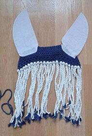 Háčkované čabraky s třásněmi na koně - velikost full - 3