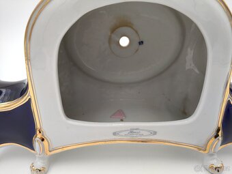 Krásné staré luxusní porcelánové torzo hodin Royal Dux - 3