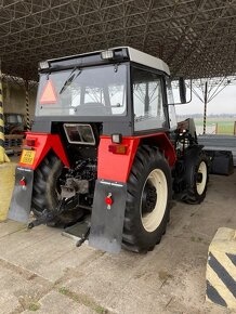 Zetor 7340 turbo s nářadím, pracoval v podniku údržba areálu - 3