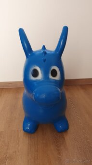 Gumové hopsadlo modré - 3