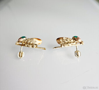 Zlaté náušnice s grandlí - 3