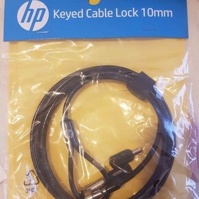 HP Keyed Cable Lock 10mm - lankový zámek na notebook - 3