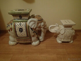 Stojánek, stojan, keramický slon - 3