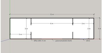 Obytný kontejner 12 x 3m, Chata, komerční objekt - 3