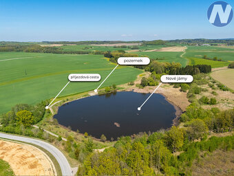 Prodej pozemku u rybníka, 2.512 m2, Olešník - 3
