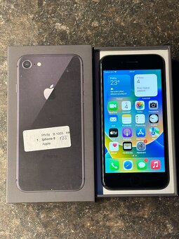 Apple iPhone 8 64GB černý + krabička, bat. 85% - 3