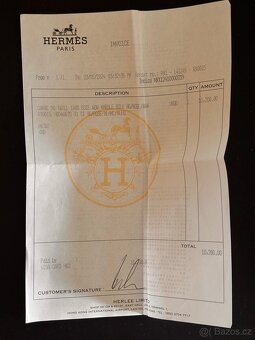 Hermés šátek 100% hedvábí. Vyroben v Japonsku. - 3