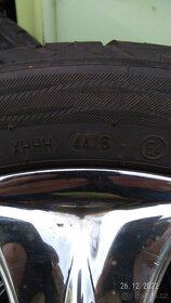 Alu kola chrom 5 x 100,17x7 JJ, 17" s pneu 225/45/17 - 3