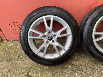Alu kola AUDI Q3 , 5x112 r17 , zimní pneu 205/60 r17 - 3