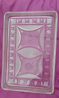 RETRO BROUŠENÝ TÁC, olovnatý křišťál - 3