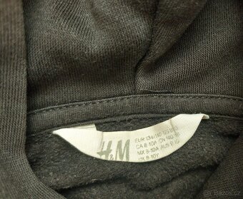 Dívčí mikina H&M s kapucí vel. 134/140 - 3