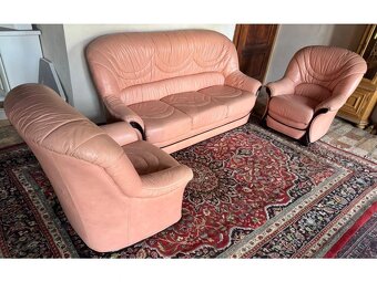 Luxusní italská kožená sedací souprava 3+1+1,5252 - 3